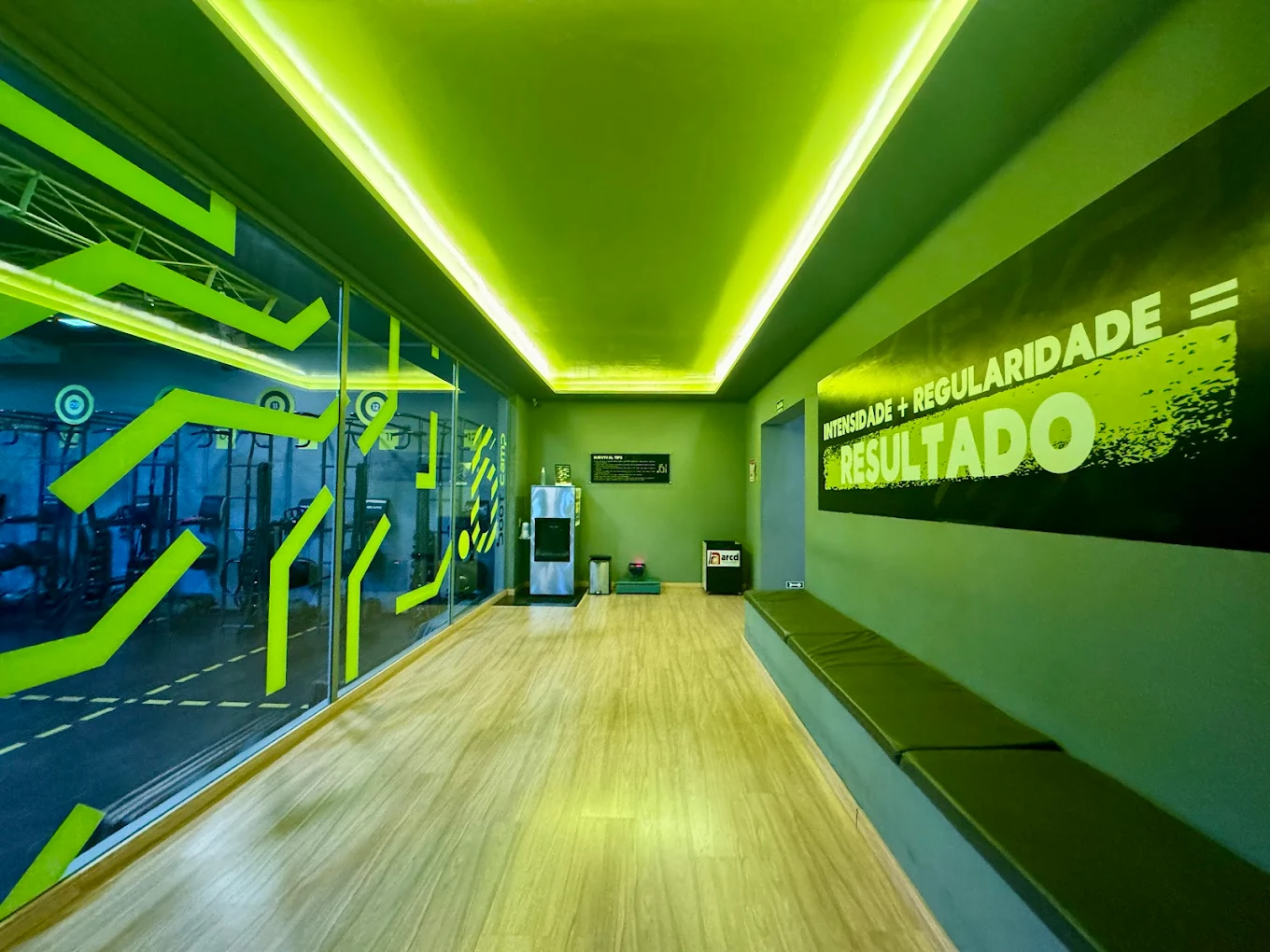 Recepção e ambiente Boot Camp da Corpore Rio Preto
